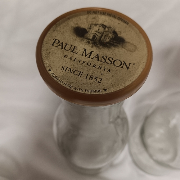 2 Paul Masson Since 1852 Glass Wine Bottles - Picture 2 of 4